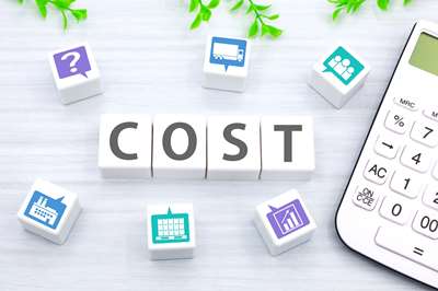 電卓ではじきだした「cost」のブロック